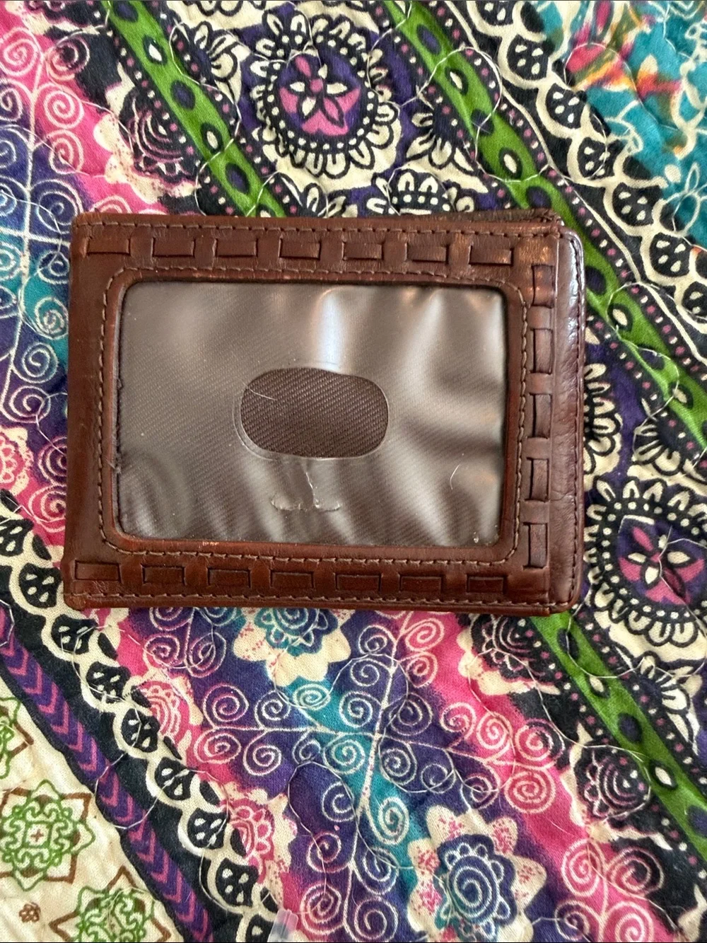 Men's Brown Leather Money Clip Wallet - Classic Style